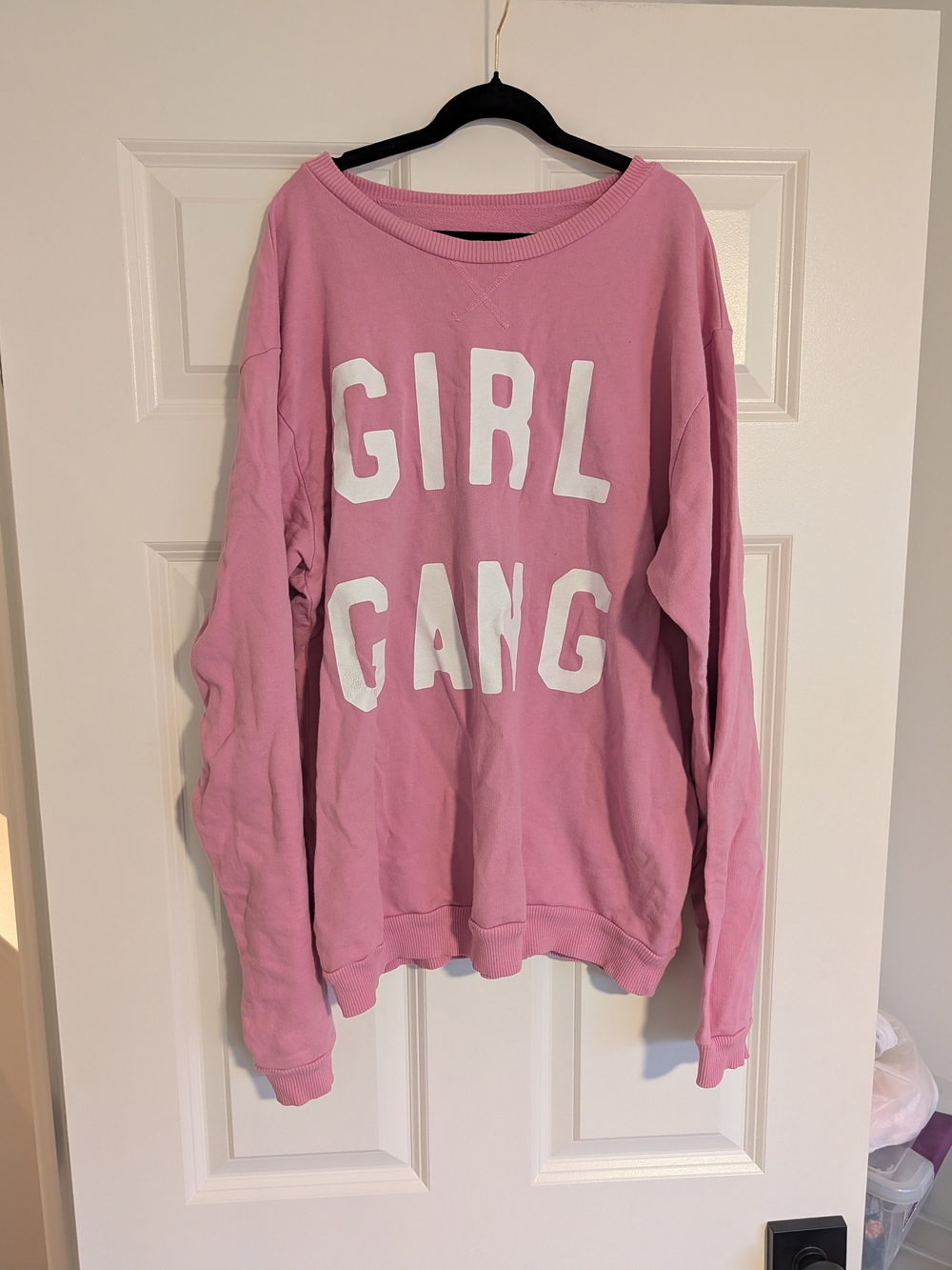 Girl Gang Pink Crewneck Sweater